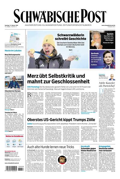 Schwäbische Post 2026-02-21