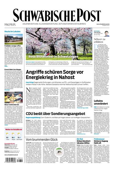 Schwäbische Post 2026-03-20