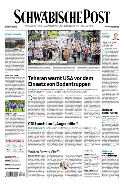 Schwäbische Post 2026-03-30