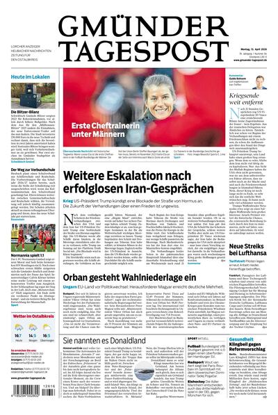 Gmünder Tagespost 2026-04-13