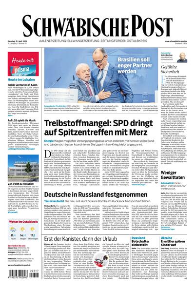 Schwäbische Post 2026-04-21