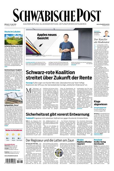 Schwäbische Post 2026-04-22