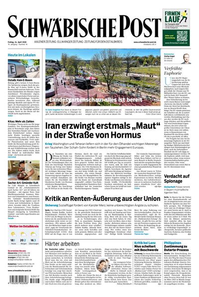 Schwäbische Post 2026-04-24