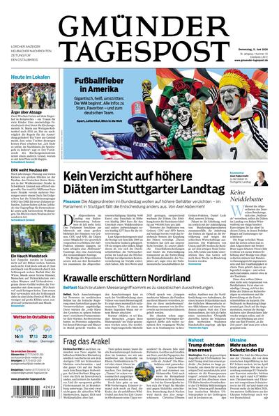 Gmünder Tagespost 2026-06-11