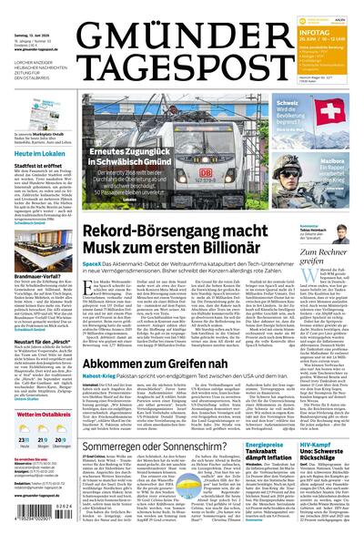 Gmünder Tagespost 2026-06-13