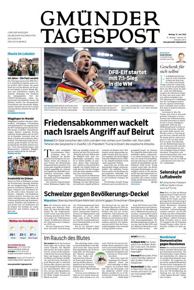 Gmünder Tagespost 2026-06-15