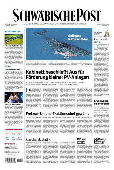 Schwäbische Post 2026-07-30