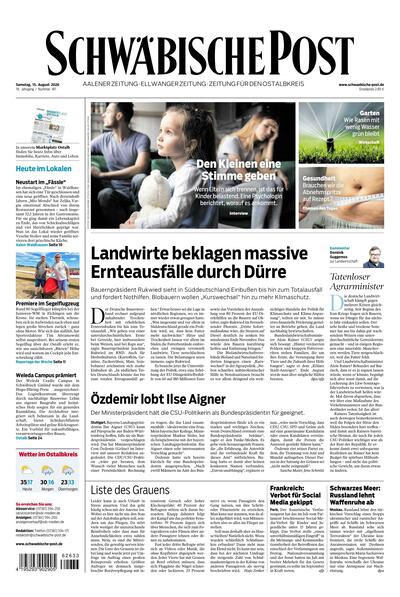 Schwäbische Post 2026-08-15