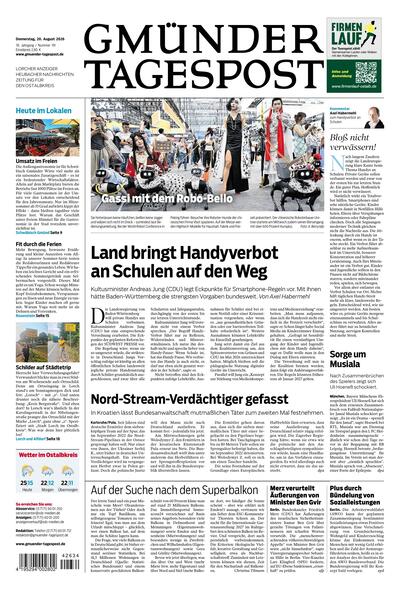 Gmünder Tagespost 2026-08-20
